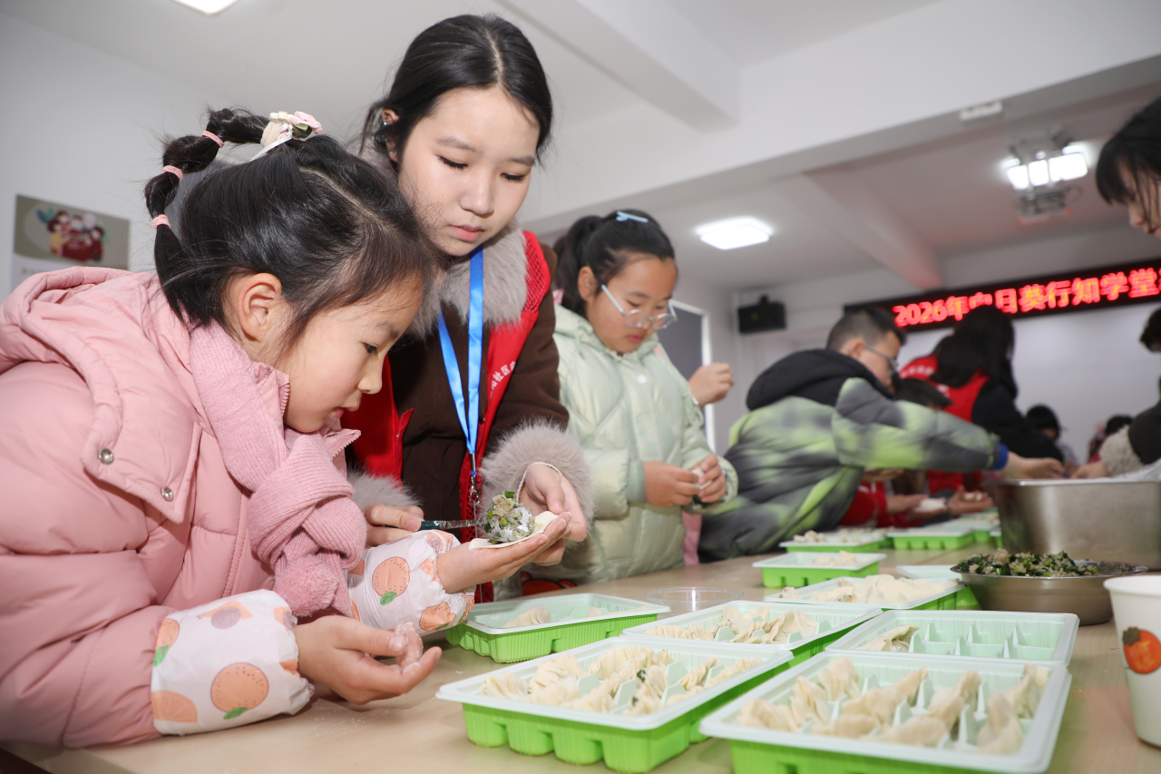 安徽六安：“行知学堂”点亮多彩寒假