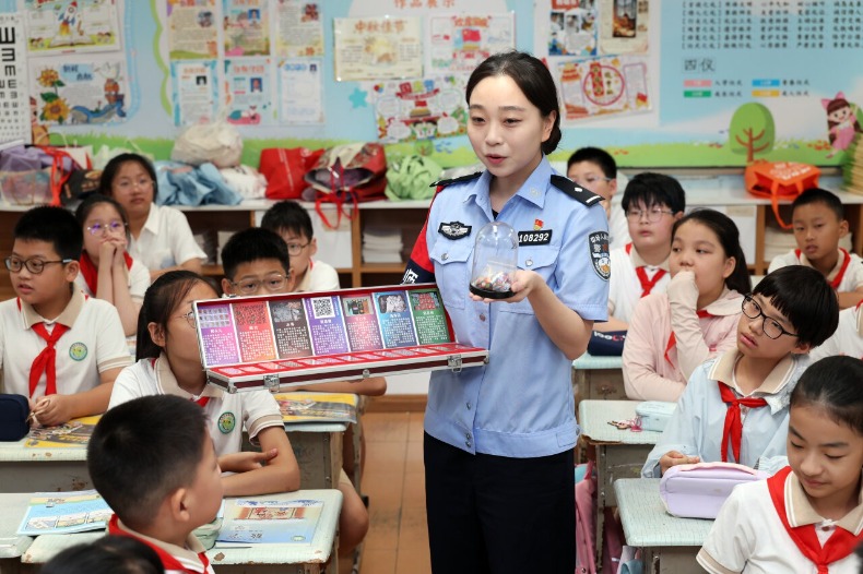 江苏宝应：禁毒宣传进校园